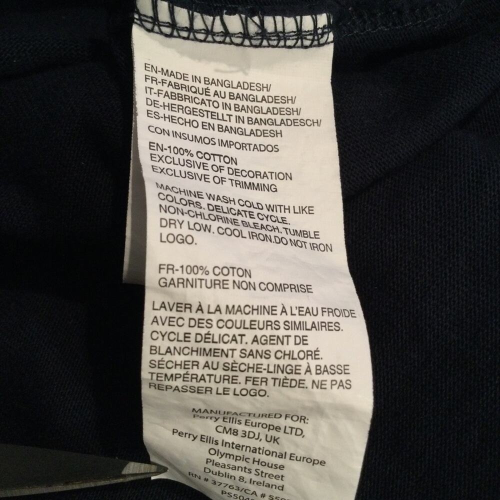 Perry Ellis America Rugby Color Block Retro Polo XXL - Picture 4 of 8